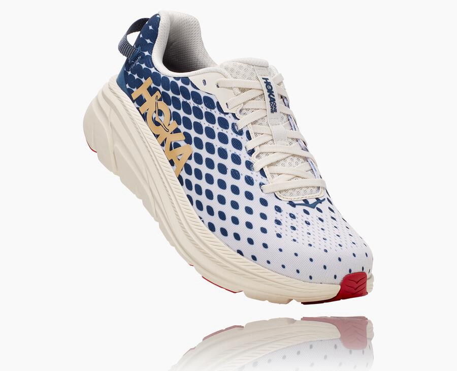 Hoka One One Koşu Ayakkabısı Erkek Beyaz/Mavi - Rincon 2 - PN4612805